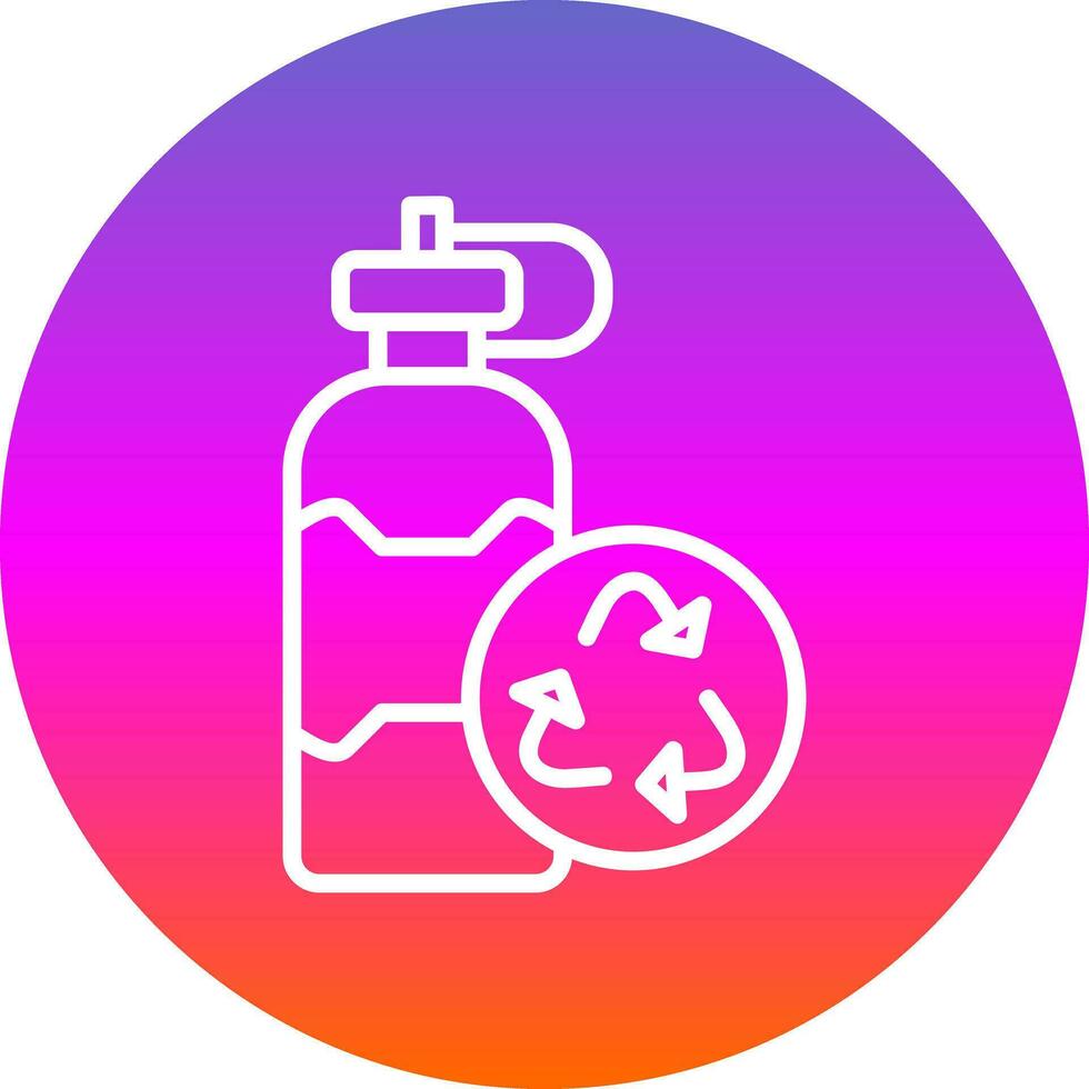 Reusable bottle Vector Icon Design