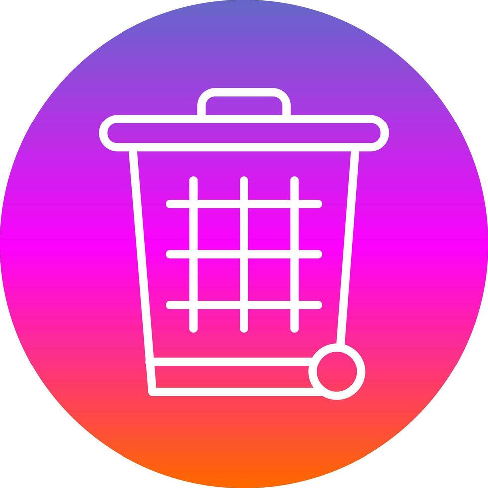 Trash can Vector Icon Design