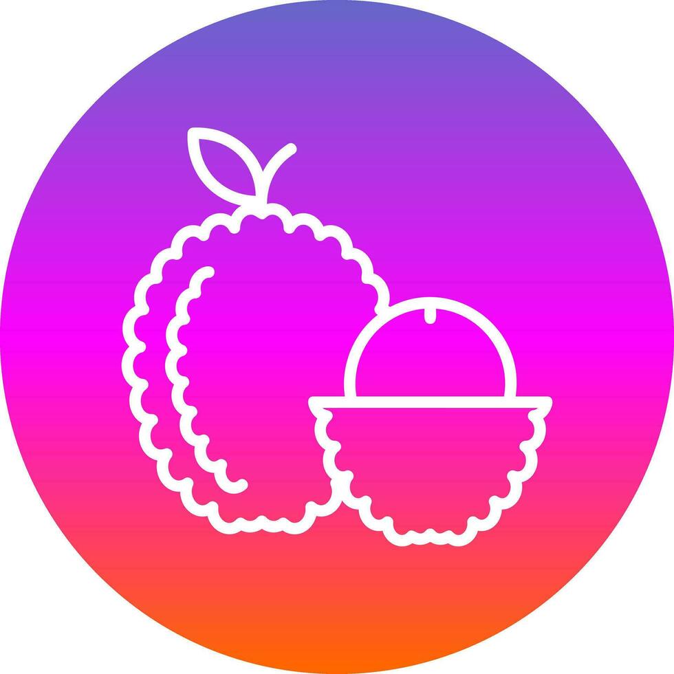 Lychee Vector Icon Design