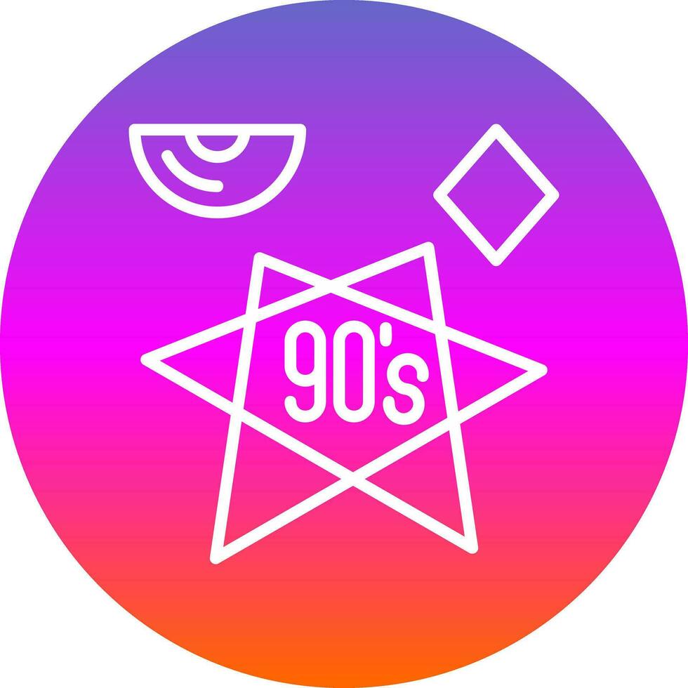 90s vector icono diseño