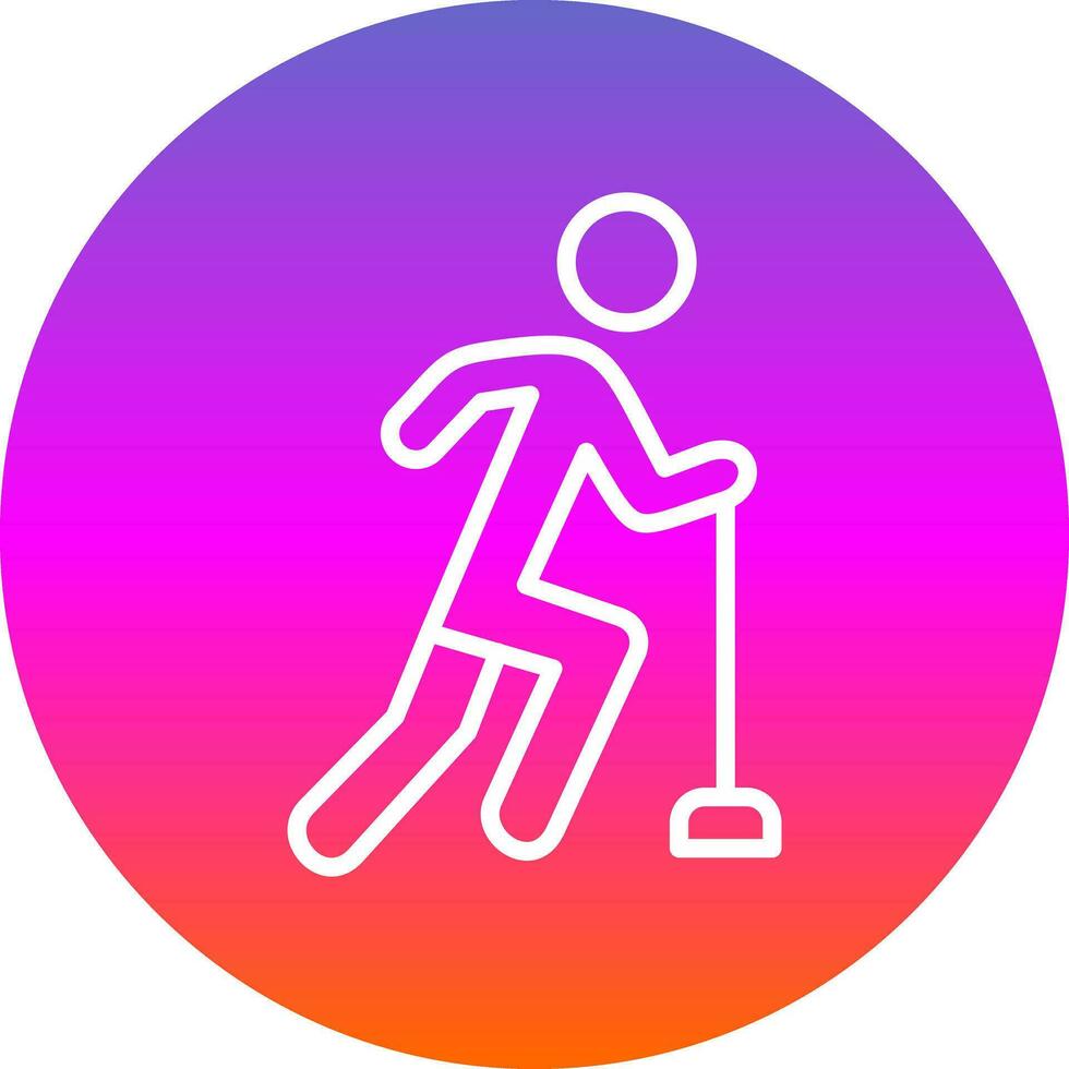 diseño de icono de vector de curling