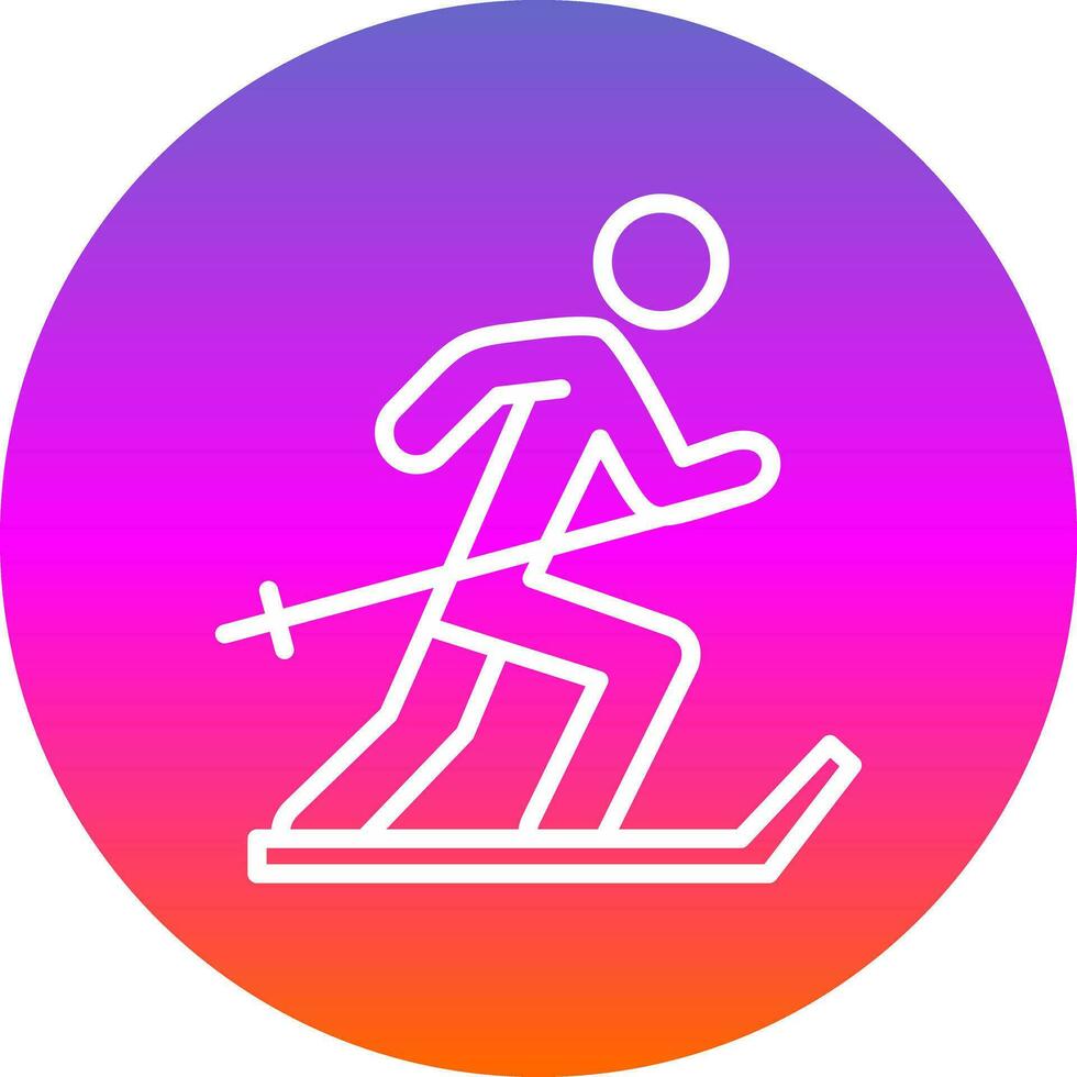 Ski Vector Icon Design