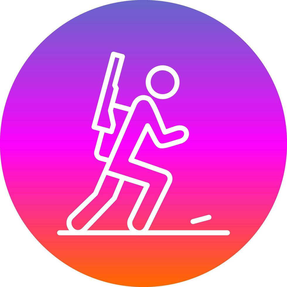 diseño de icono de vector de biatlón