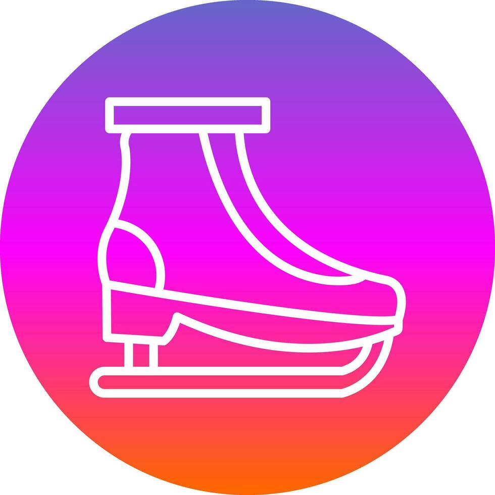 Ice skating Vector Icon Design