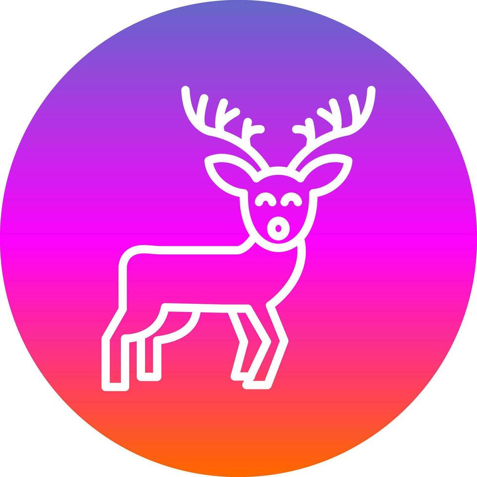 Reindeer Vector Icon Design