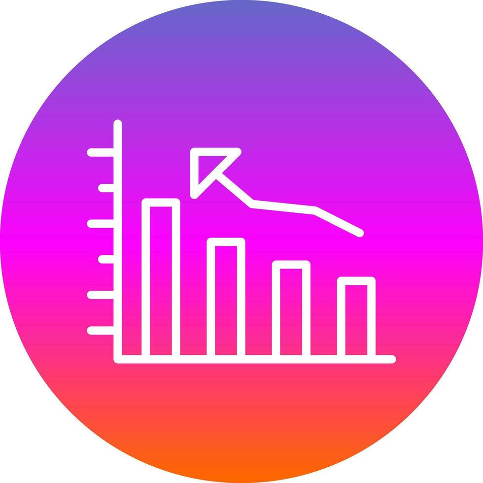 Bar graph Vector Icon Design