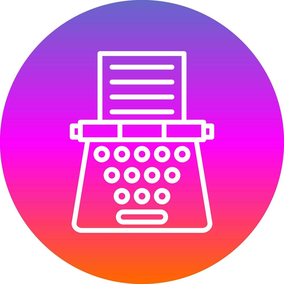 Typewriter Vector Icon Design