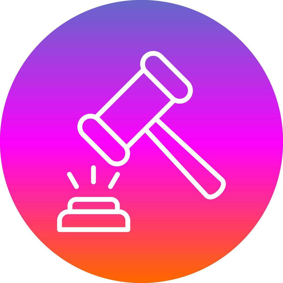 Auction Vector Icon Design