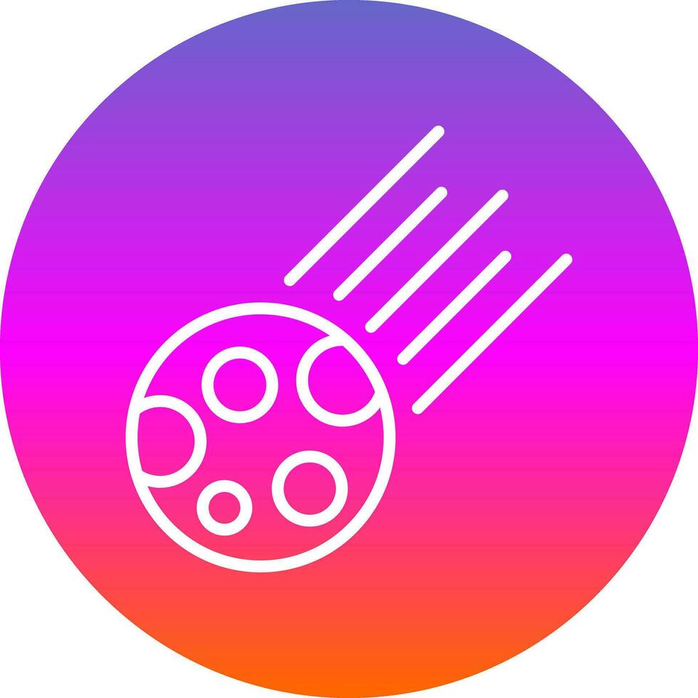 Comet Vector Icon Design