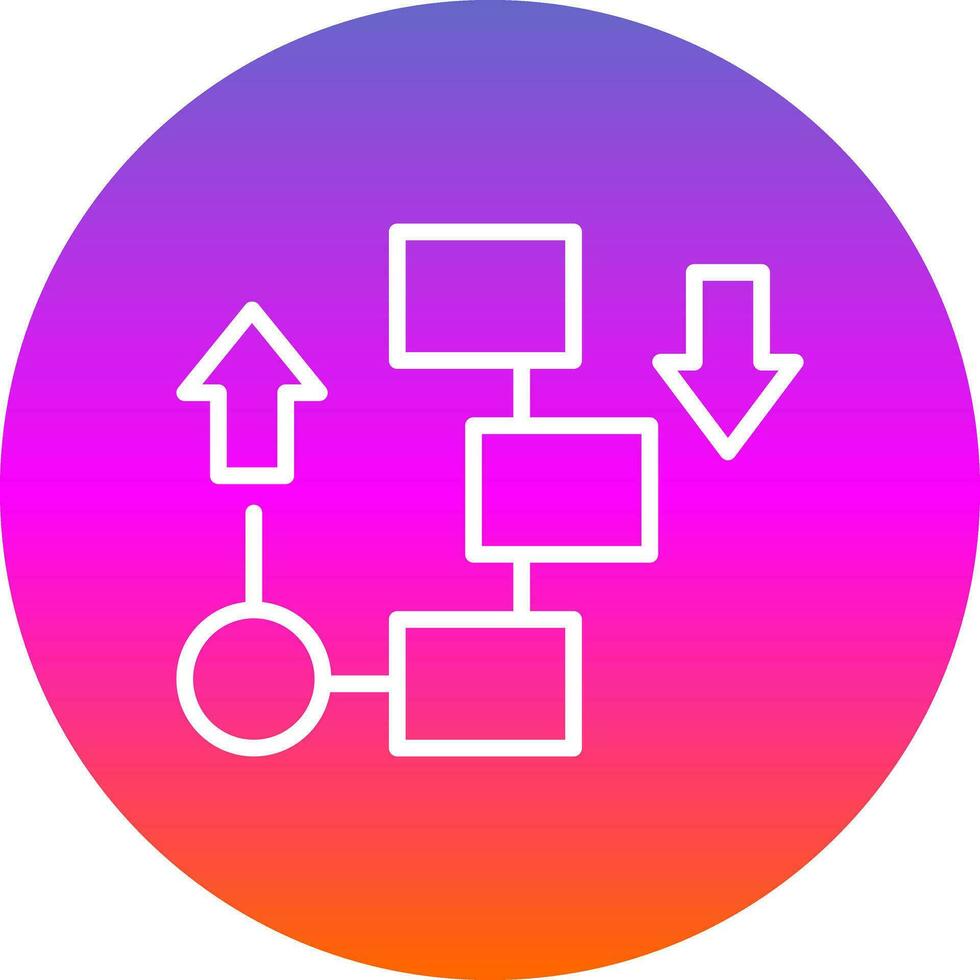 Flow diagram Vector Icon Design