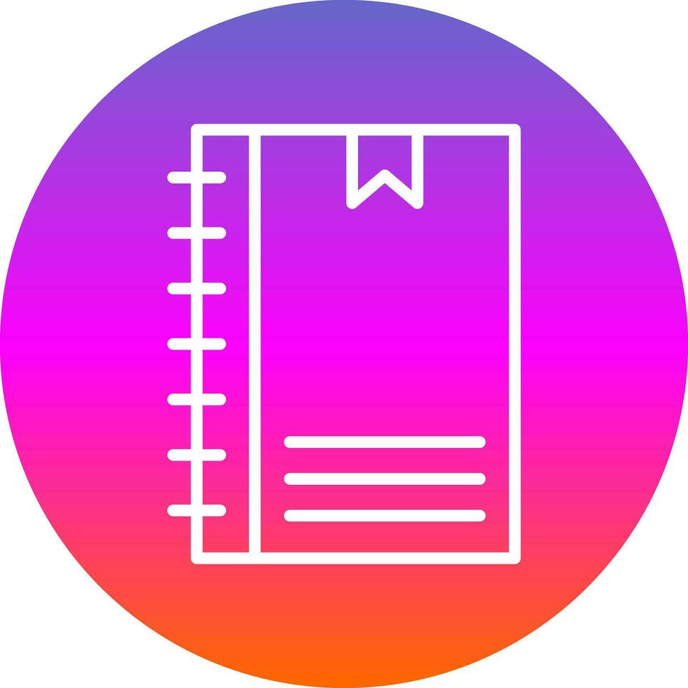 Notebook Vector Icon Design