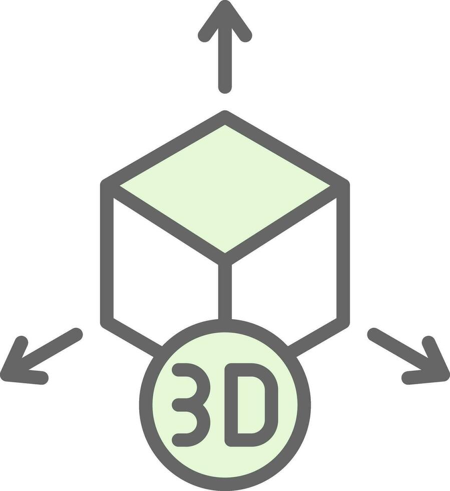 diseño de icono de vector de modelo 3d