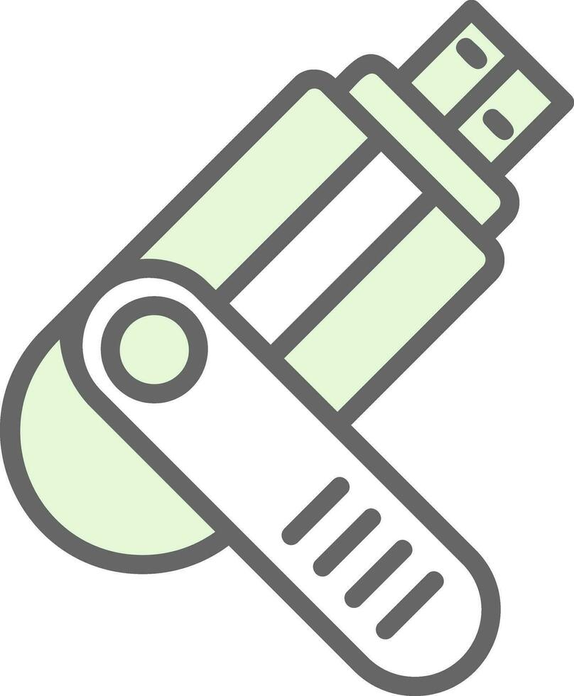 Flash drive Vector Icon Design