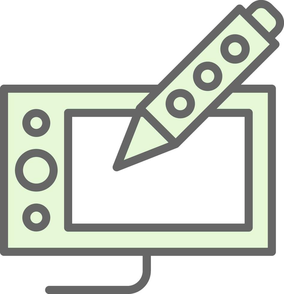 Drawing tablet Vector Icon Design