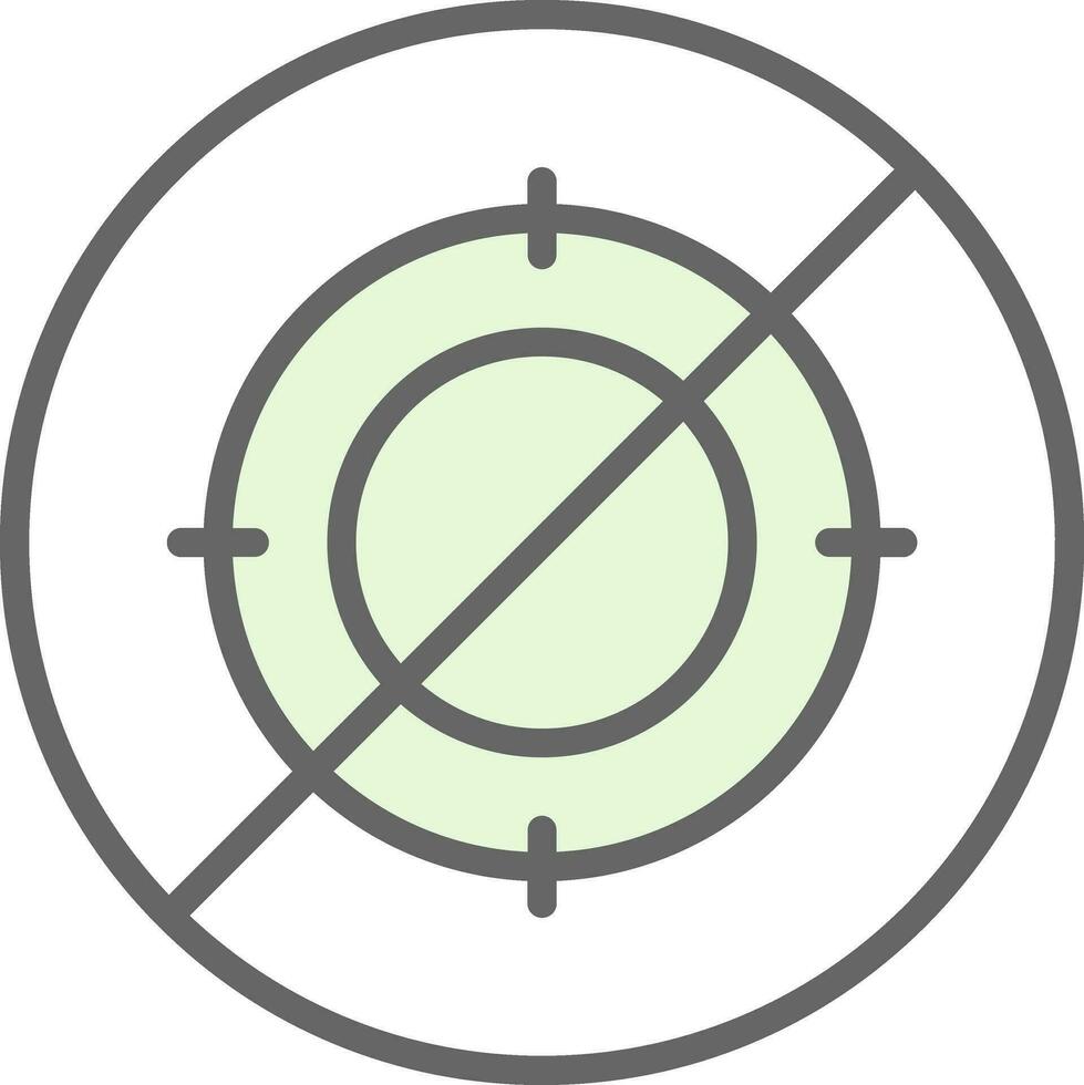 No hunt Vector Icon Design