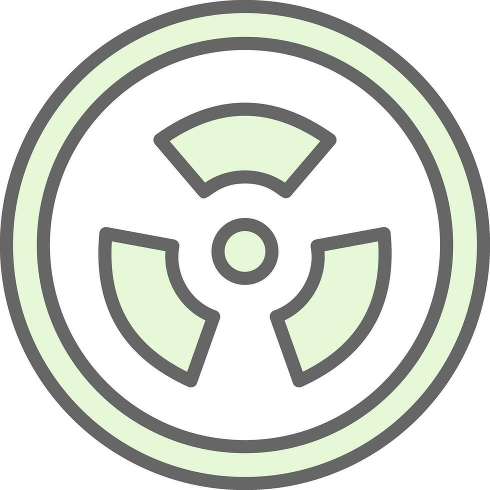Radiation sign Vector Icon Design