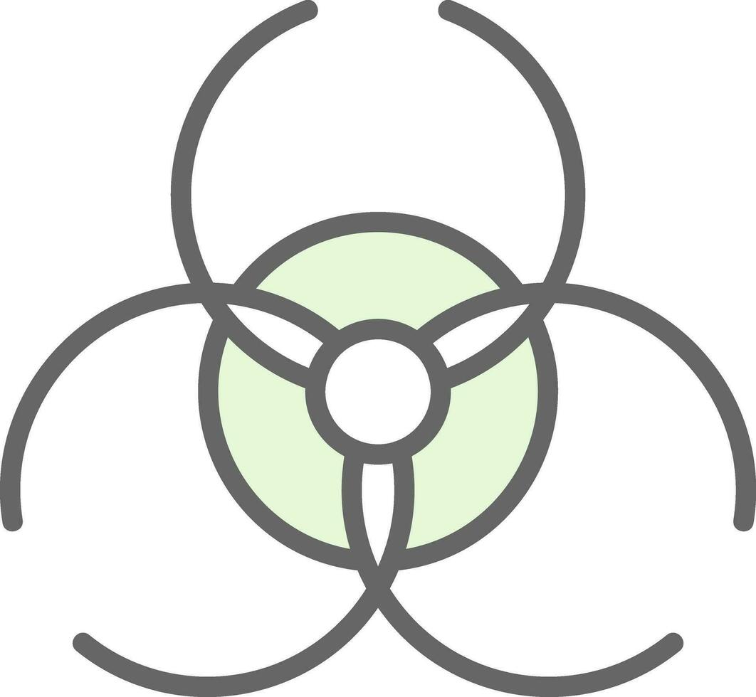 Biohazard sign Vector Icon Design