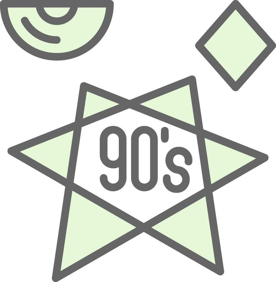 90s vector icono diseño