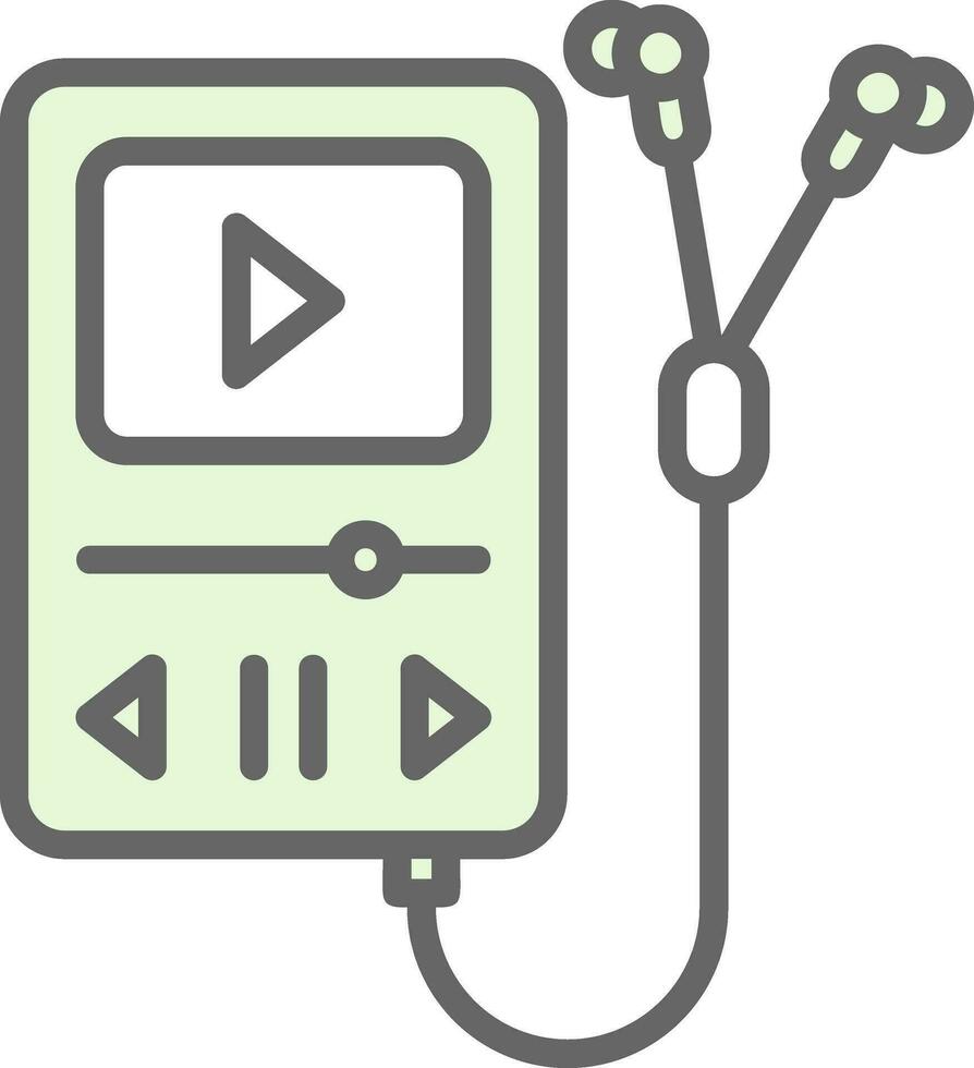 Walkman Vector Icon Design