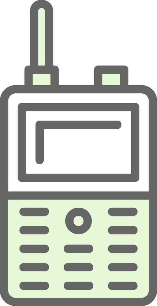 Walkie talkie Vector Icon Design