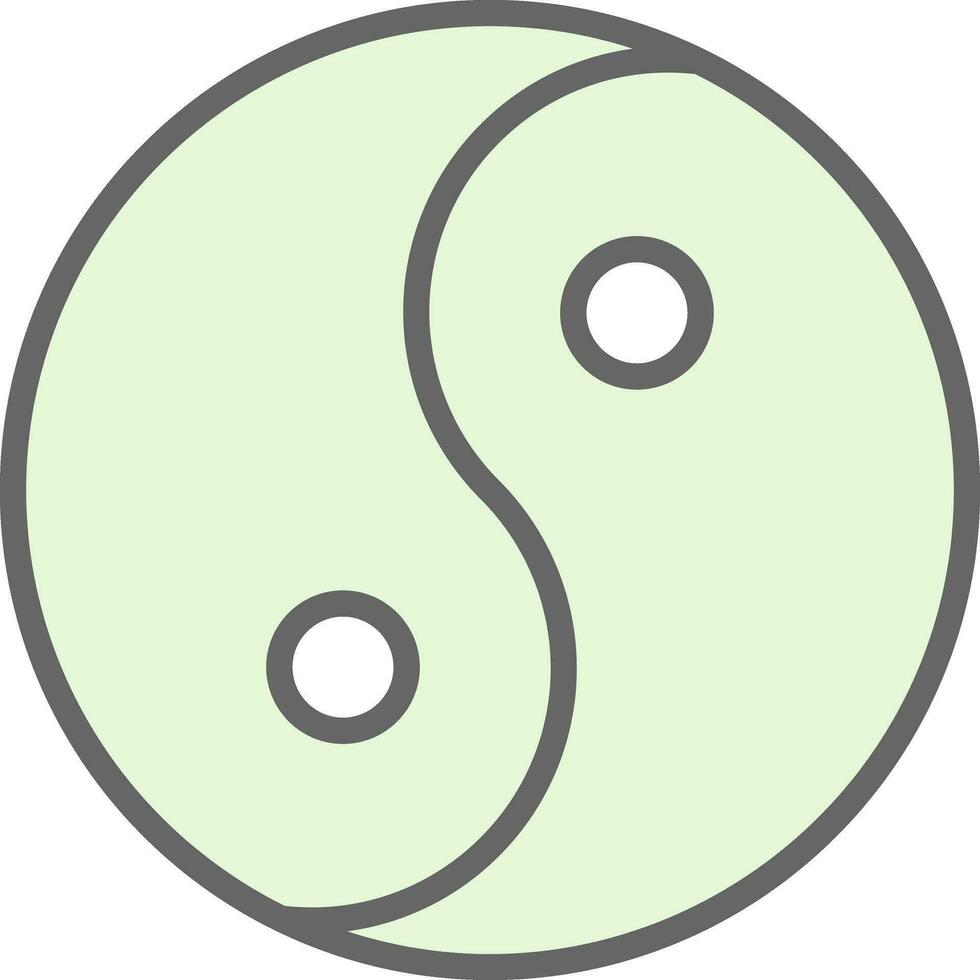 Yin yang Vector Icon Design