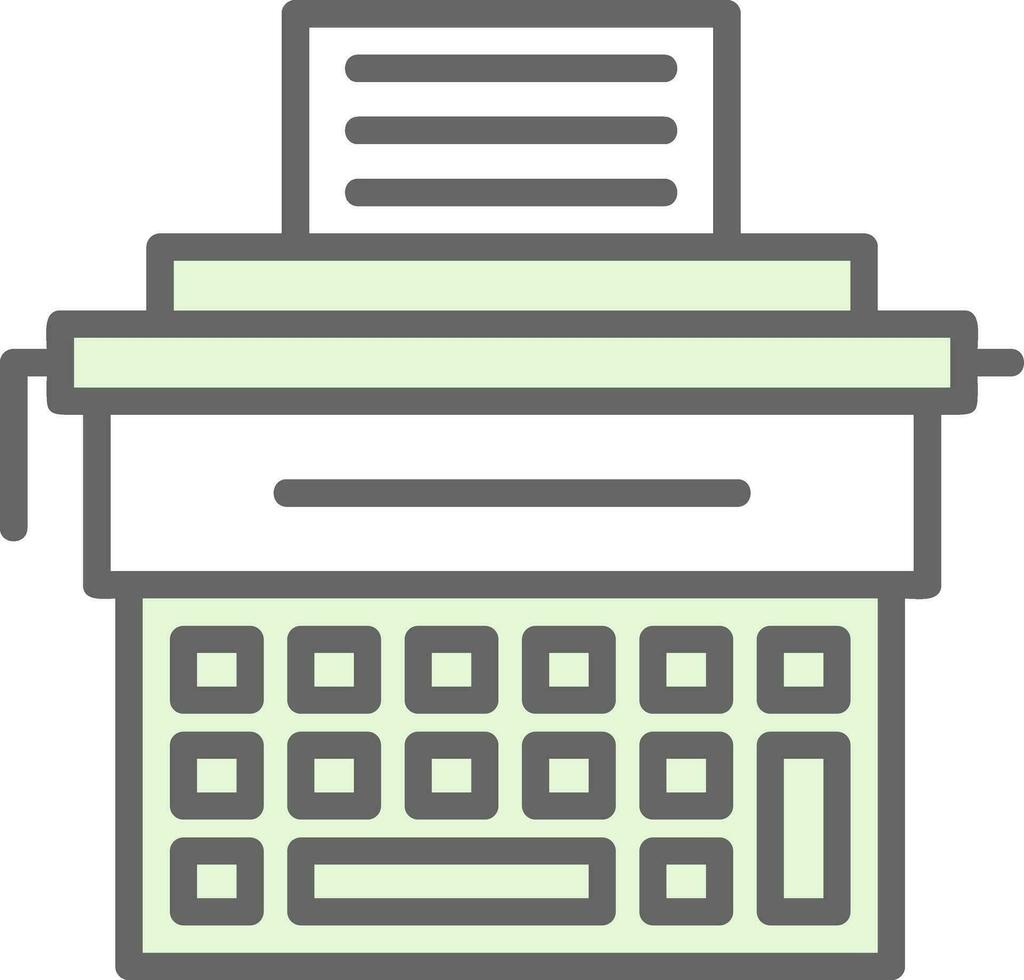 Typewriter Vector Icon Design