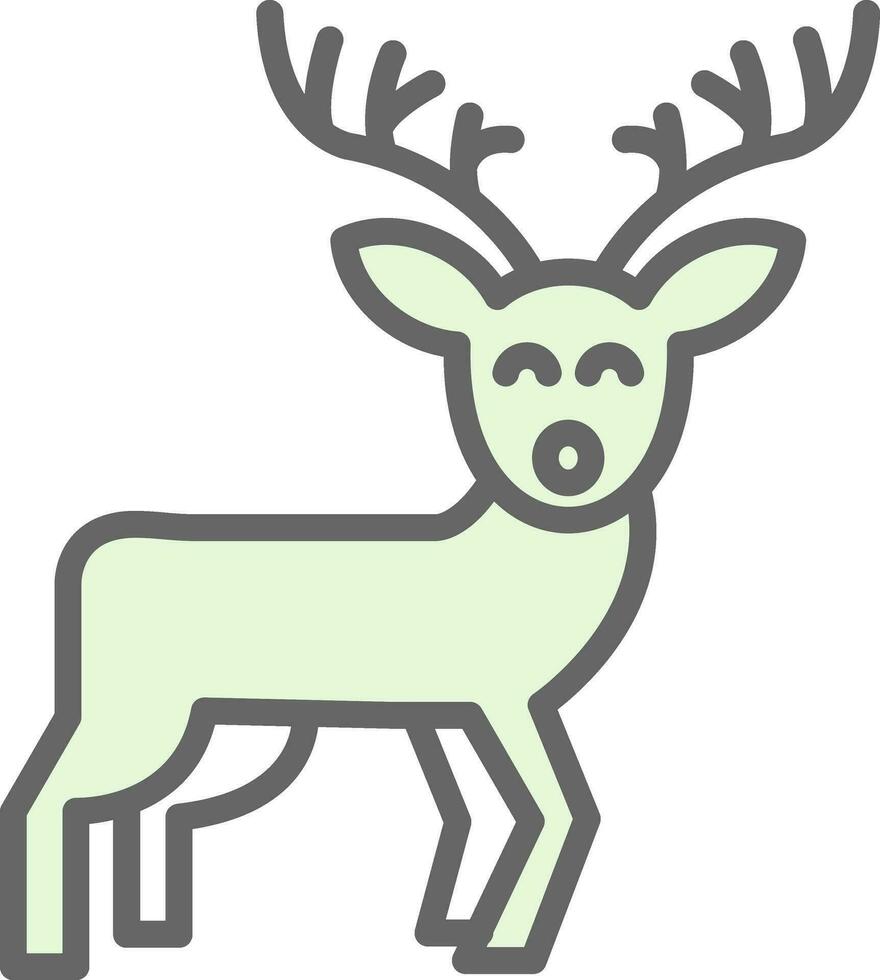 Reindeer Vector Icon Design