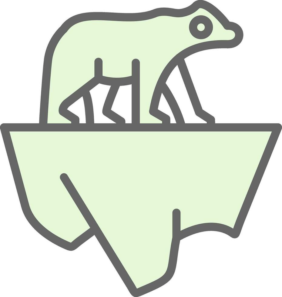 Polar bear Vector Icon Design