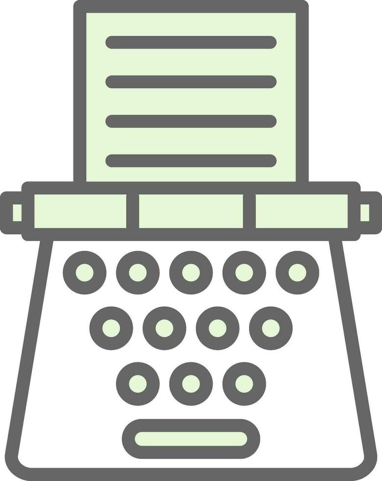 Typewriter Vector Icon Design