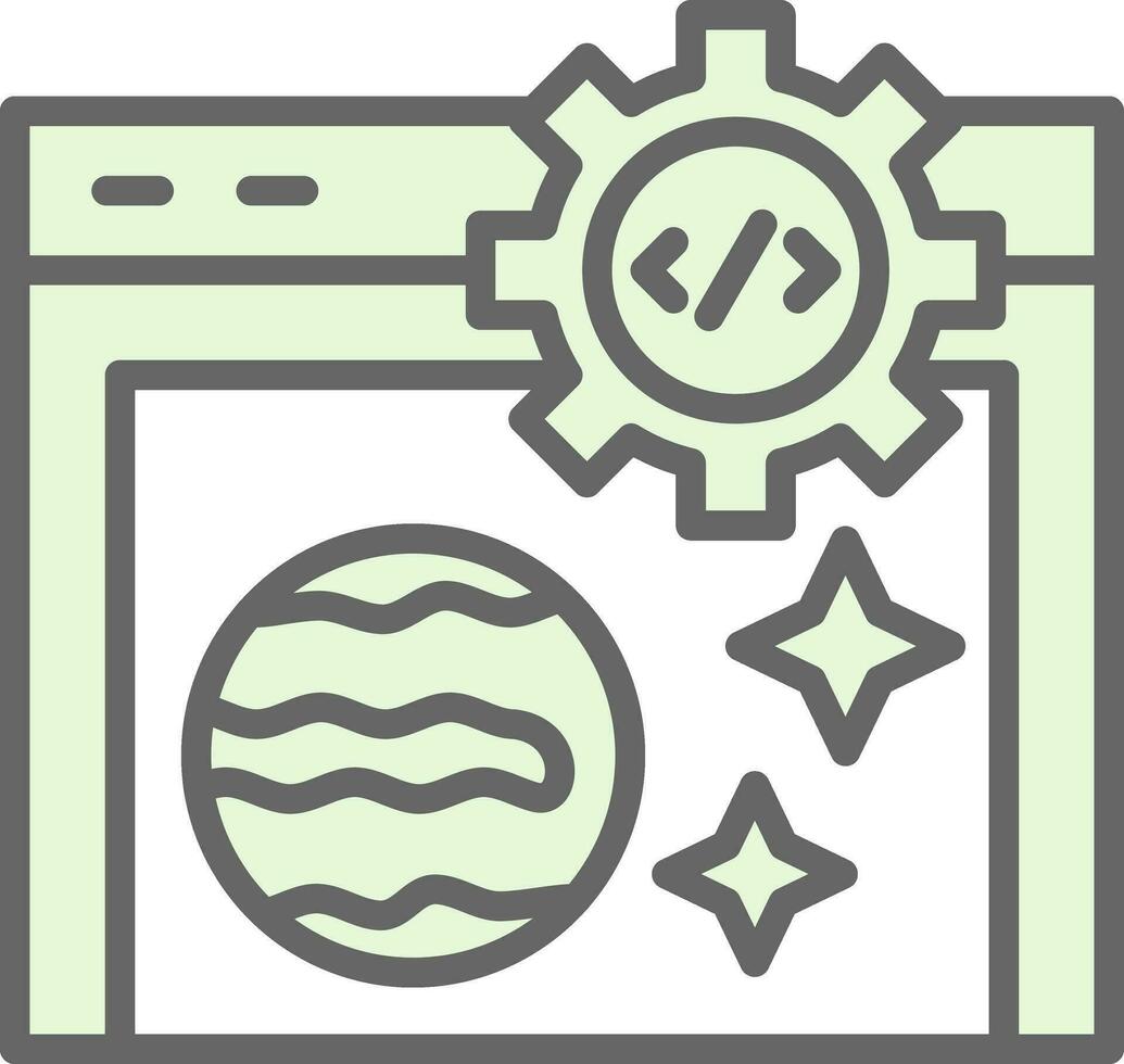 Coding Vector Icon Design