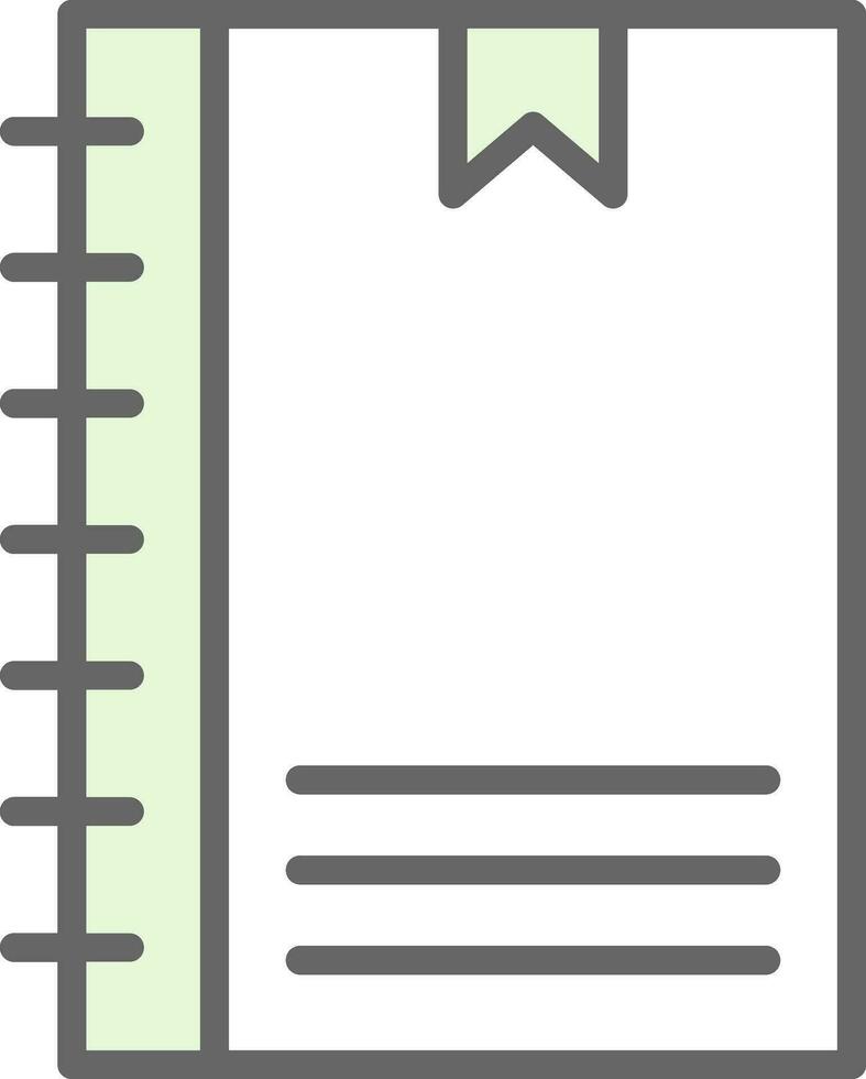 Notebook Vector Icon Design