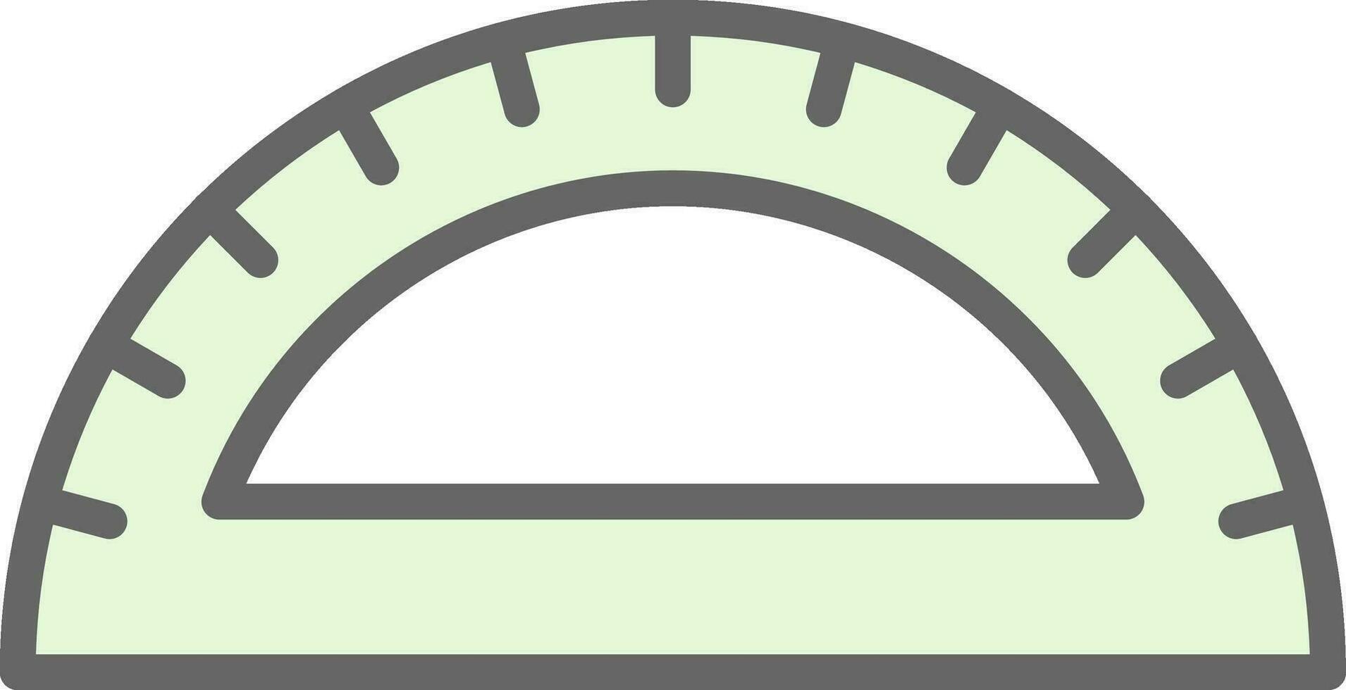Protractor Vector Icon Design