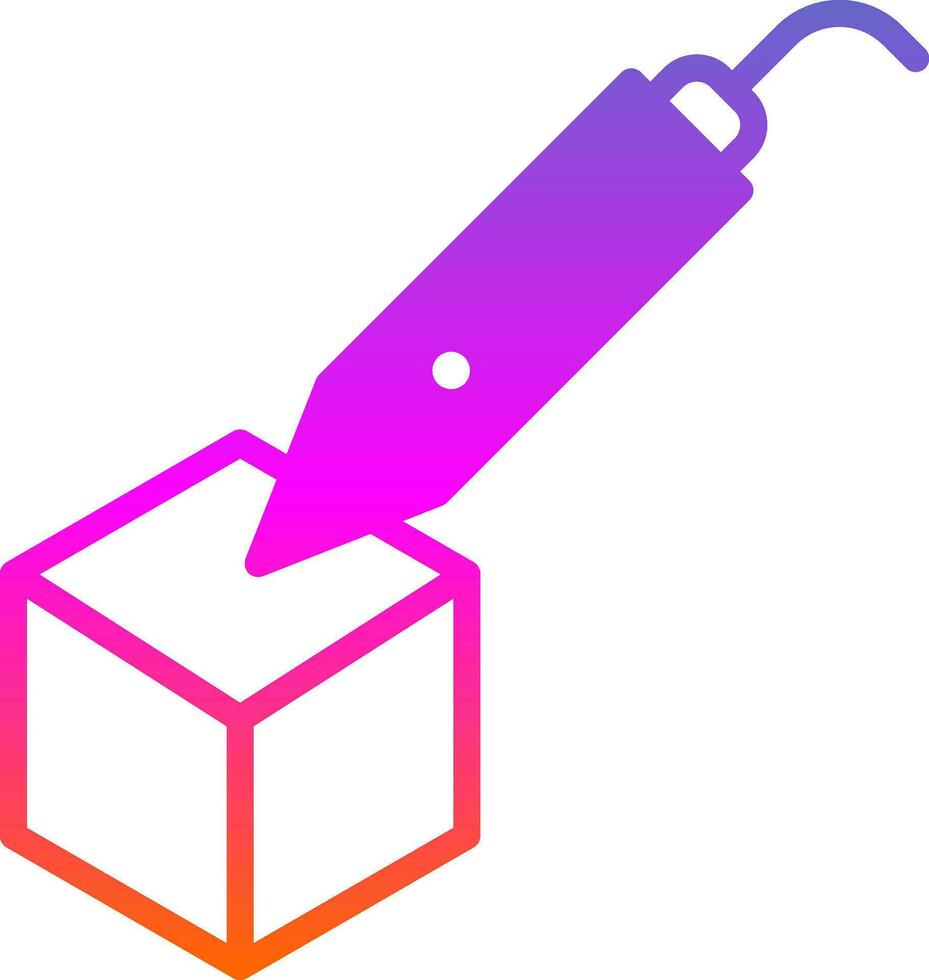 3d pen Vector Icon Design