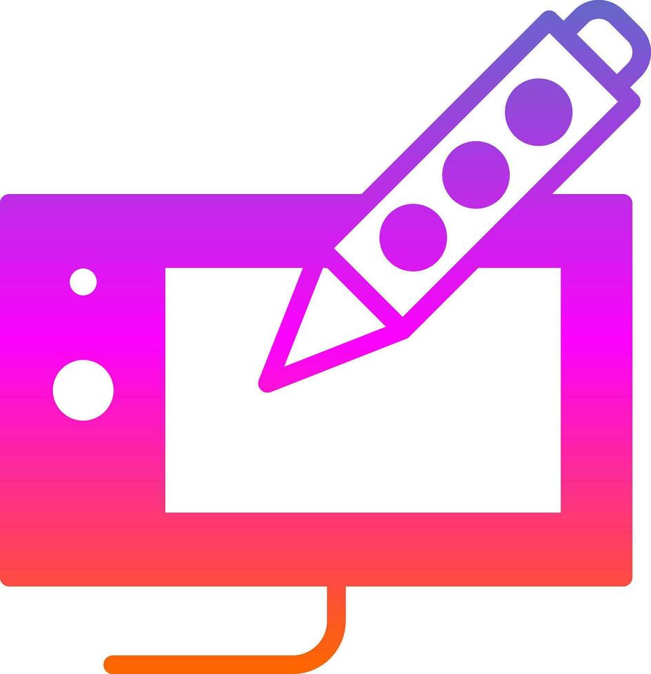 Drawing tablet Vector Icon Design