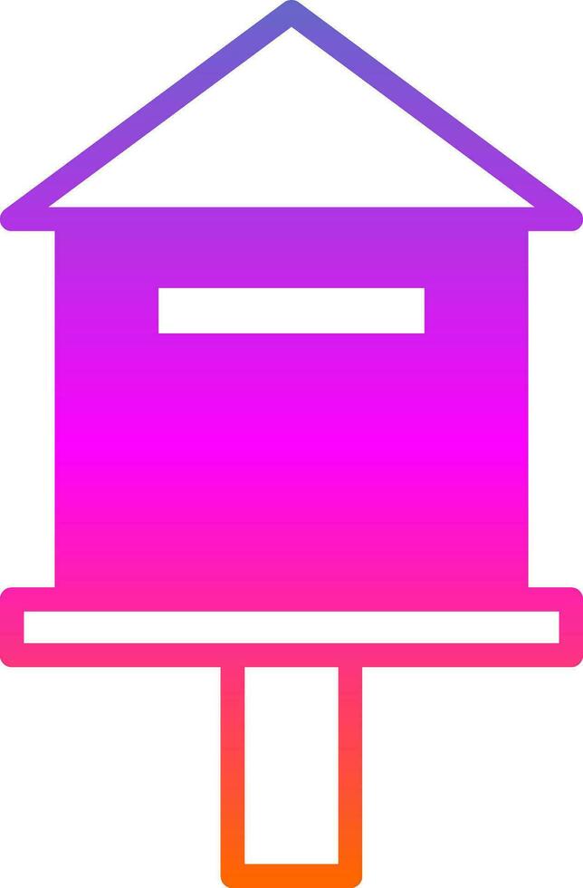 Bird house Vector Icon Design
