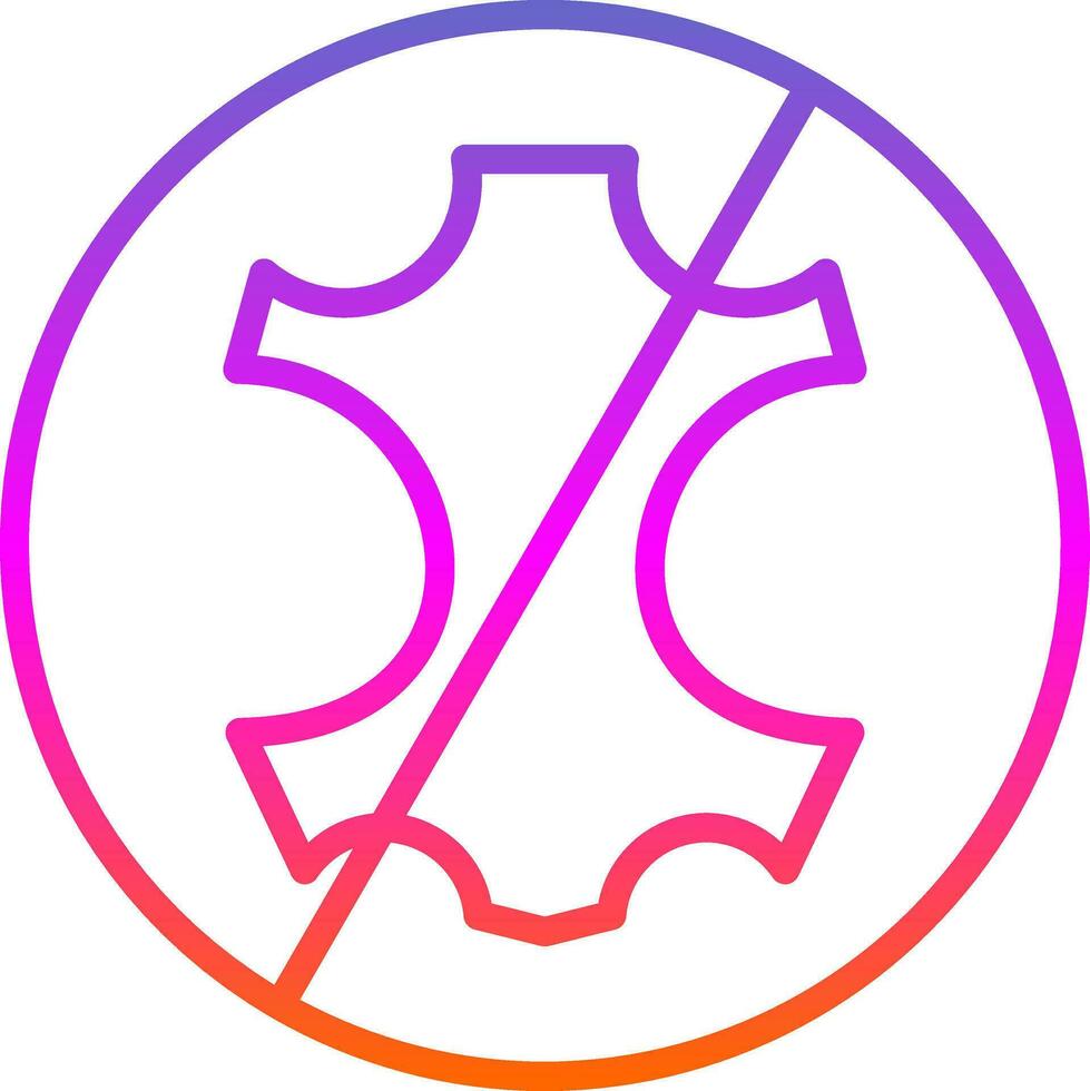 No leather Vector Icon Design