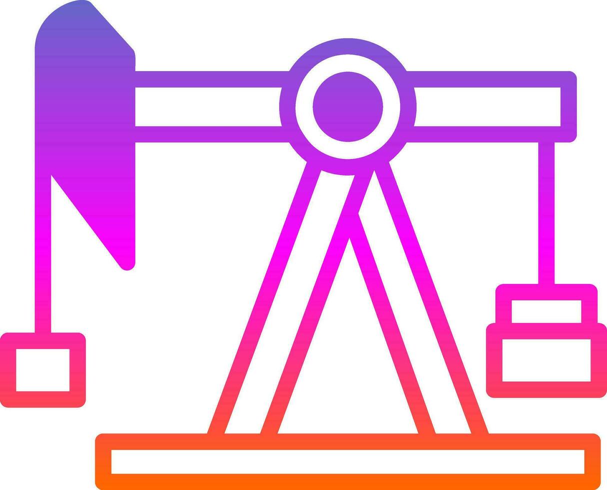 Pump jack Vector Icon Design