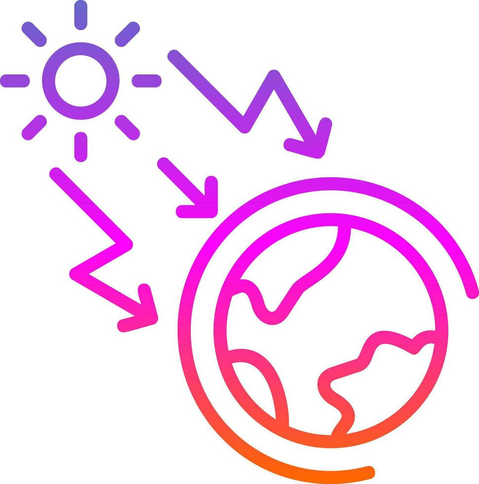 Greenhouse effect Vector Icon Design