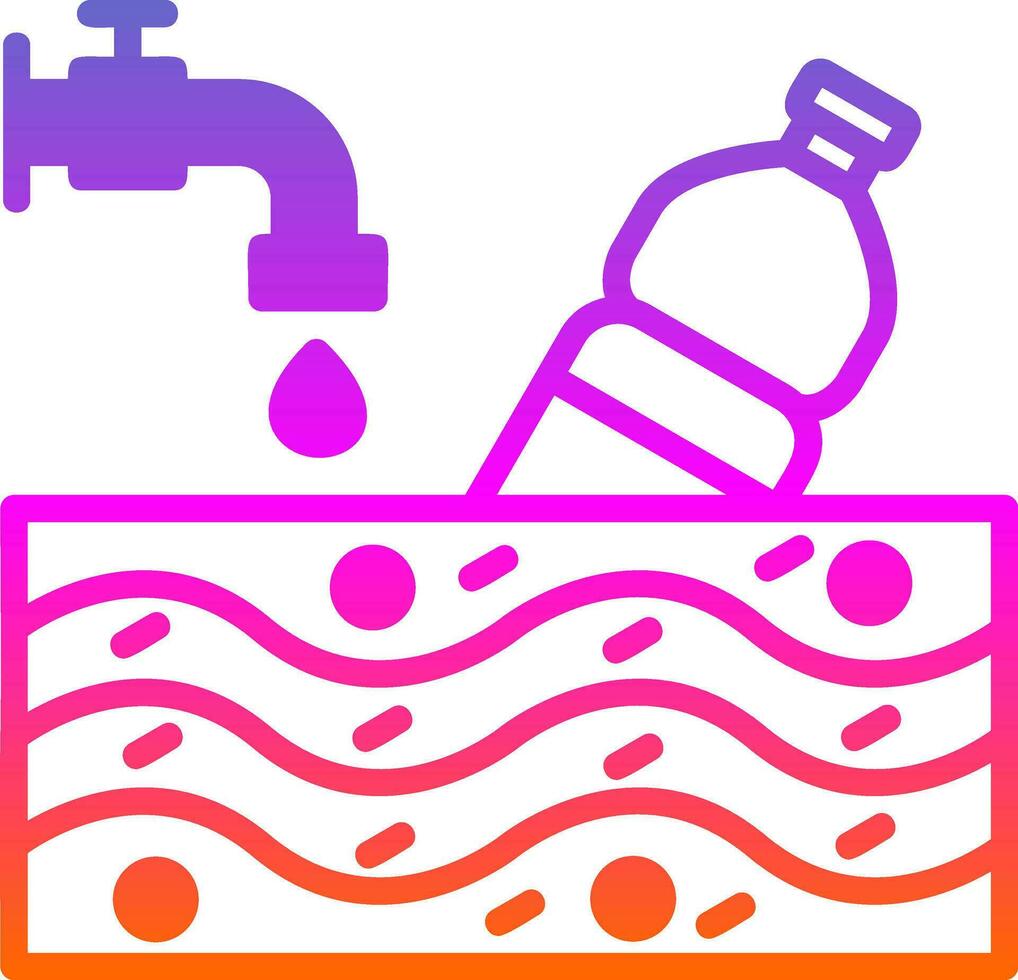 Water pollution Vector Icon Design