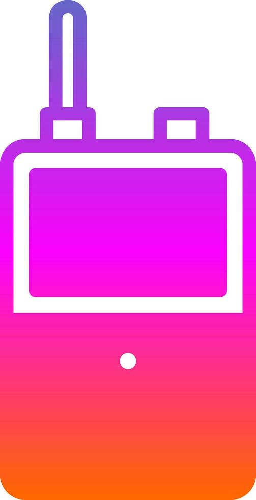 Walkie talkie Vector Icon Design