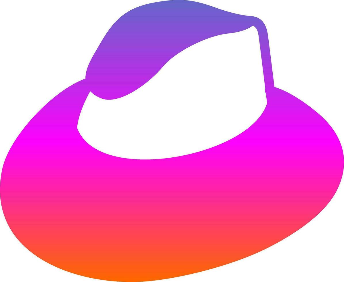 diseño de icono de vector de sombrero