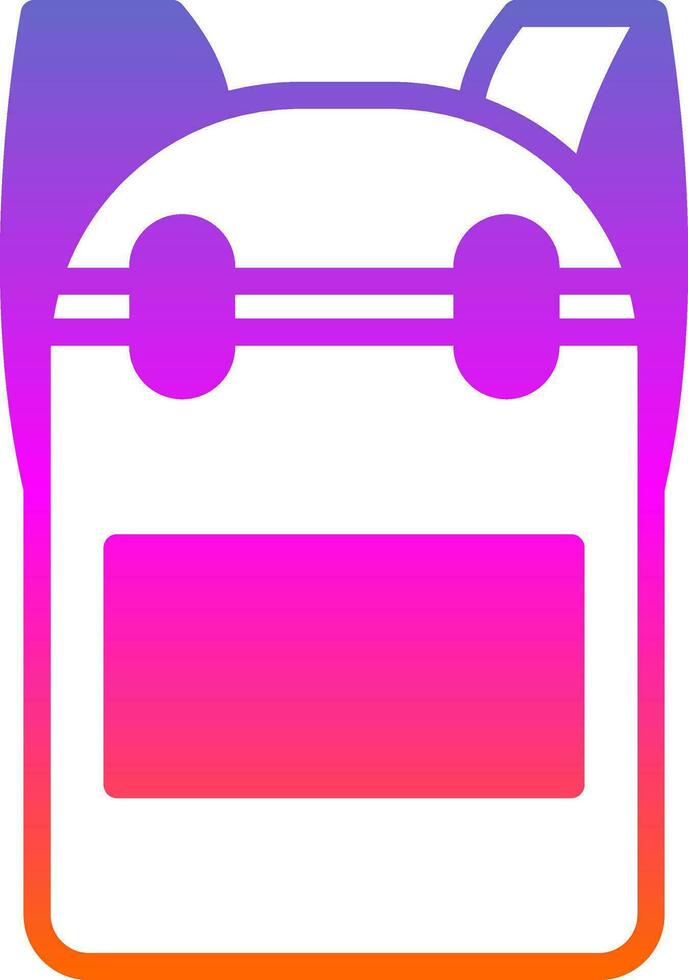 Backpack Vector Icon Design