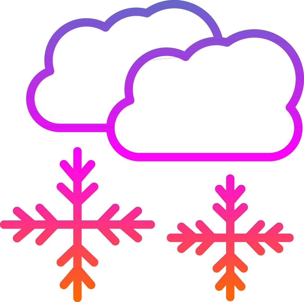 Snowing Vector Icon Design