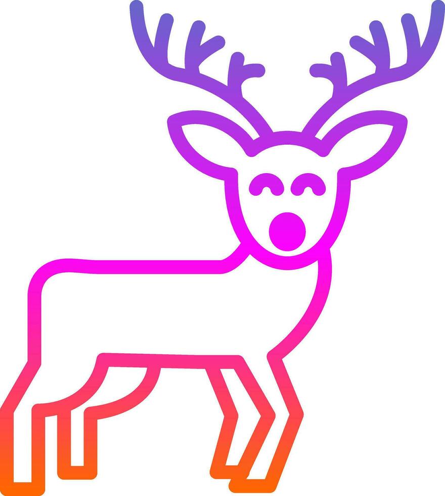 Reindeer Vector Icon Design