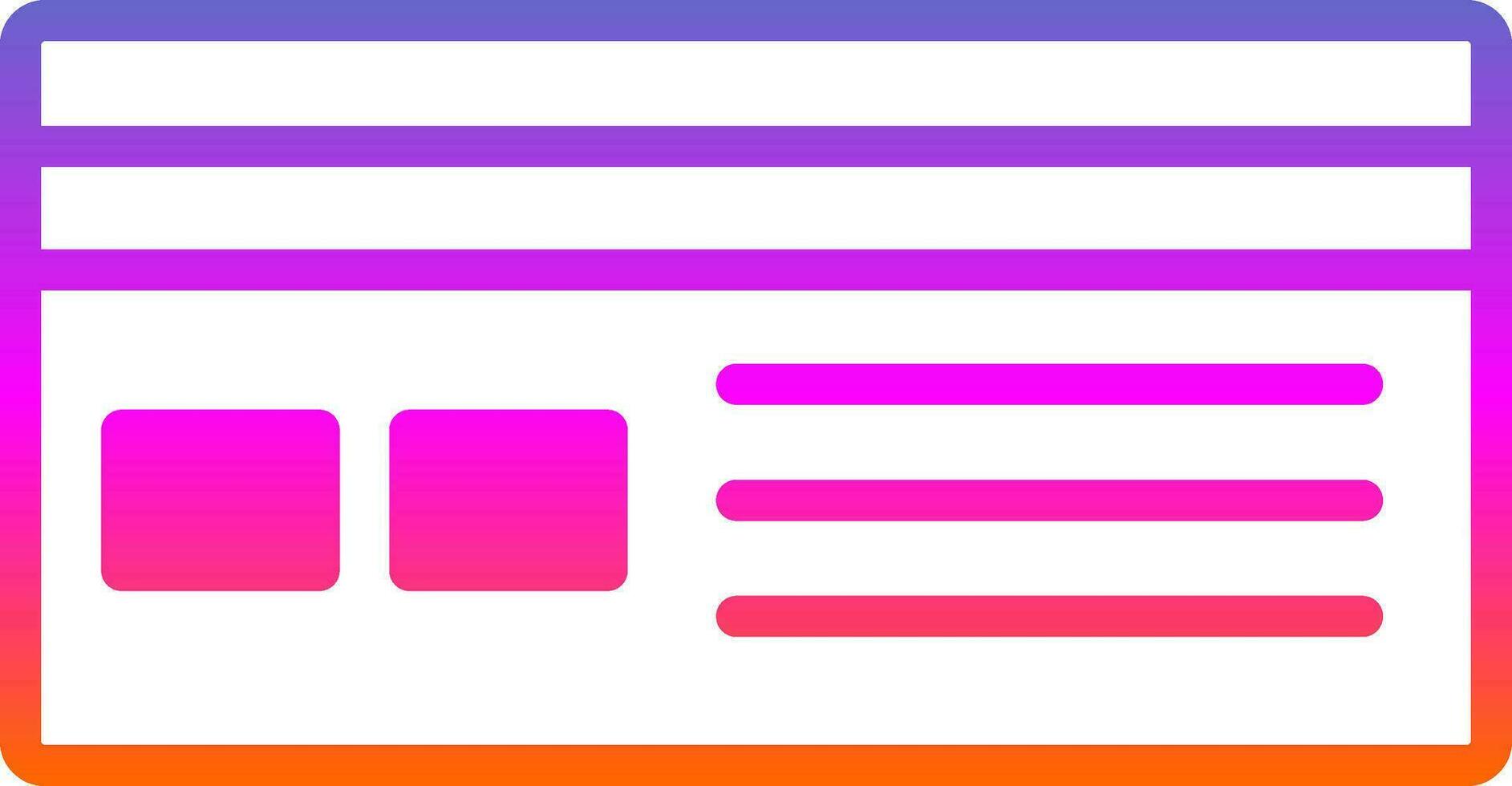 Card Vector Icon Design