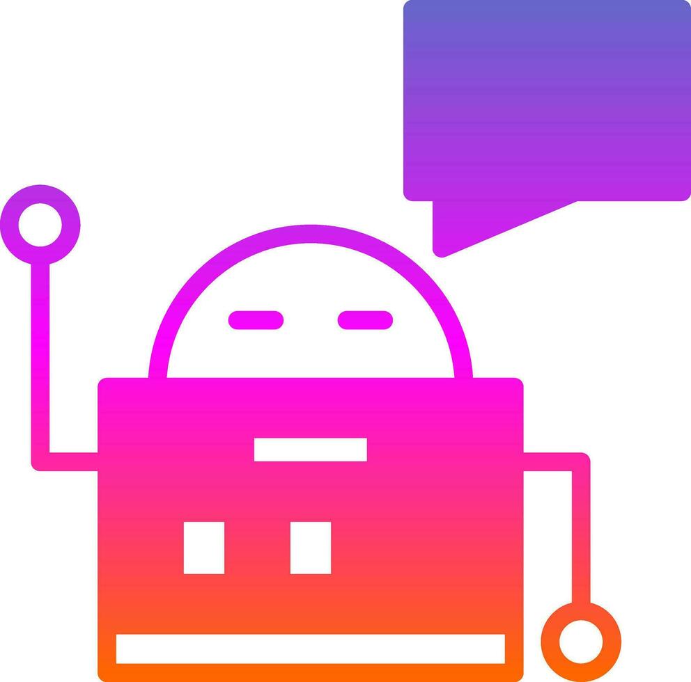 Chatbot Vector Icon Design