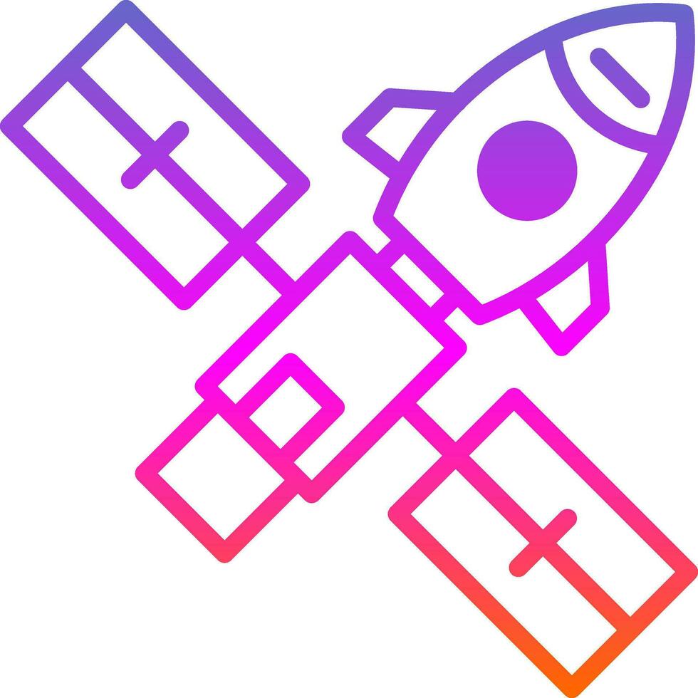 Space station Vector Icon Design