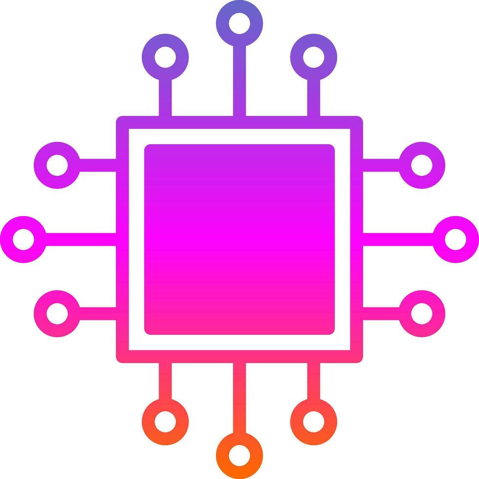 Cpu Vector Icon Design