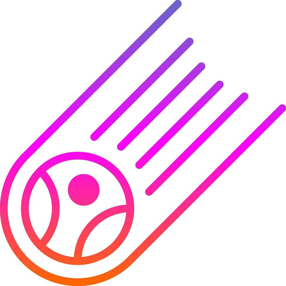 Meteorite Vector Icon Design