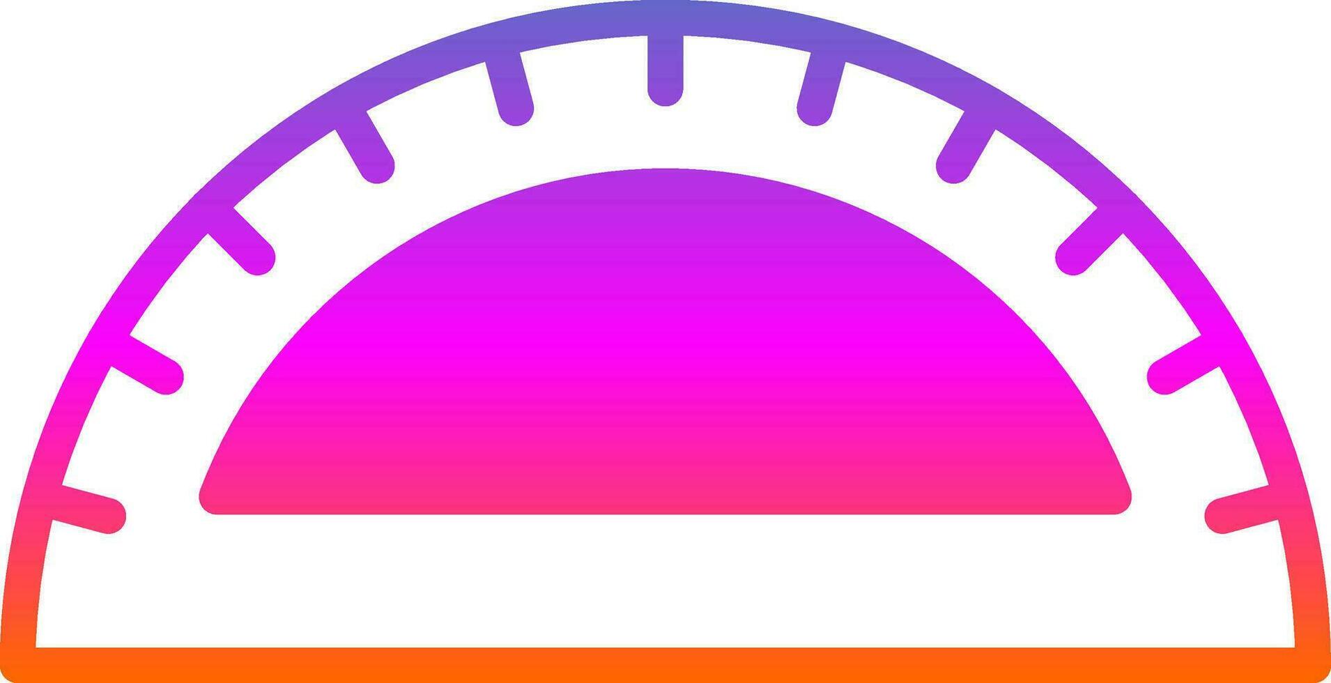 Protractor Vector Icon Design
